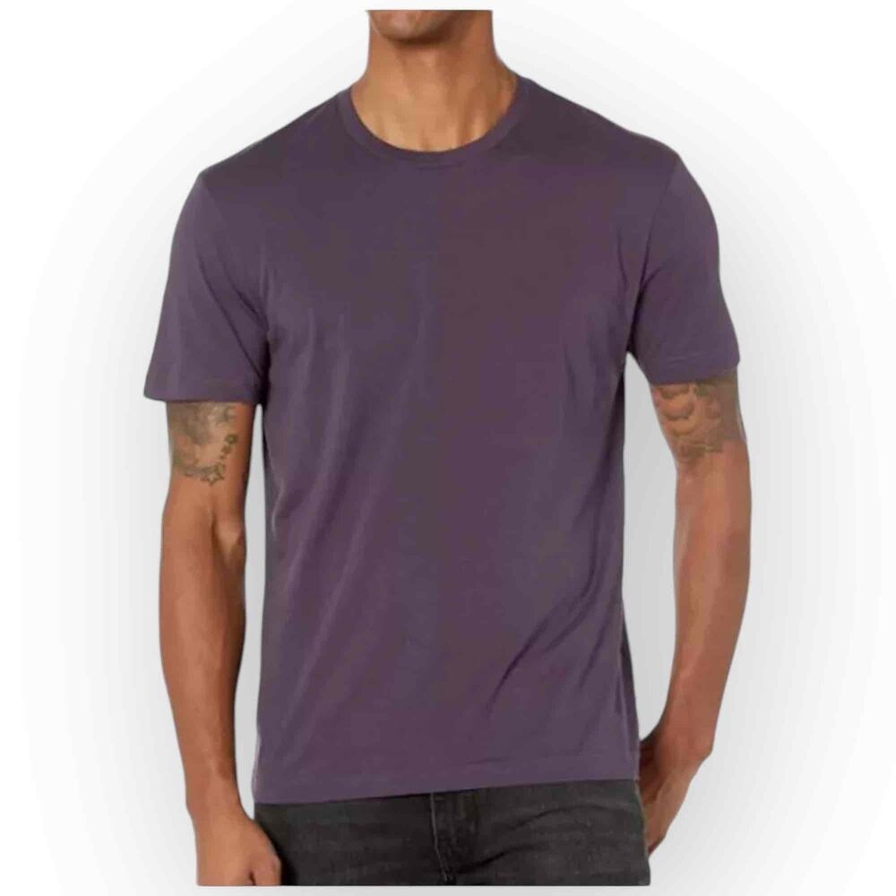 Goodthreads Men’s Slim-Fit Short-Sleeve Cotton Crewneck T-Shirt, Deep Purple XXL